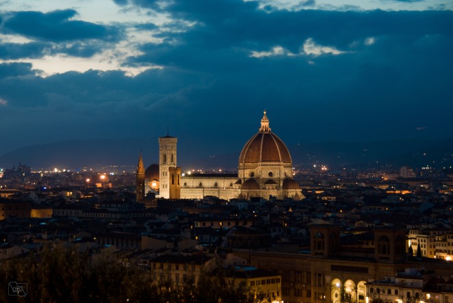 Anochecer en Florencia